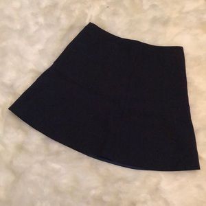 J Crew Navy Flared Mini Skirt